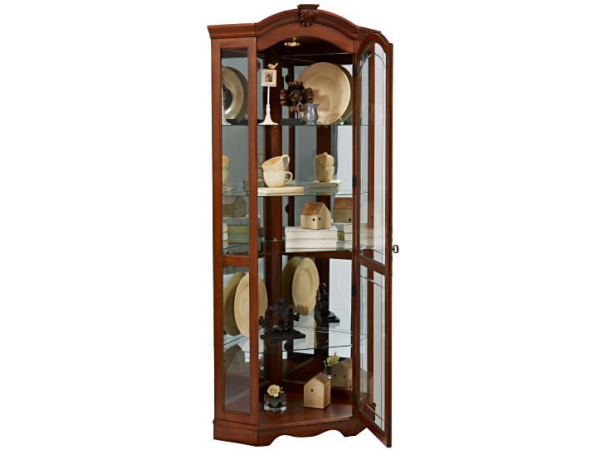 Pulaski Mirrored Corner Curio Cabinet Dining Storage Pulaski Furniture 5