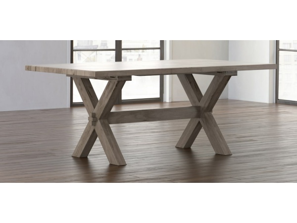 Benchmade Crossbuck Maple Dining Table Dining Tables Bassett Furniture 3