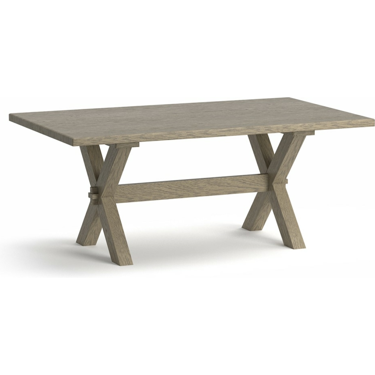 Benchmade Crossbuck Oak Dining Table Dining Tables Bassett Furniture 6