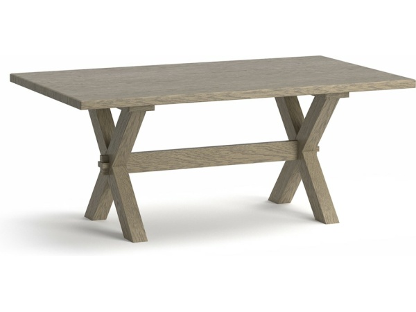Benchmade Crossbuck Oak Dining Table Dining Tables Bassett Furniture