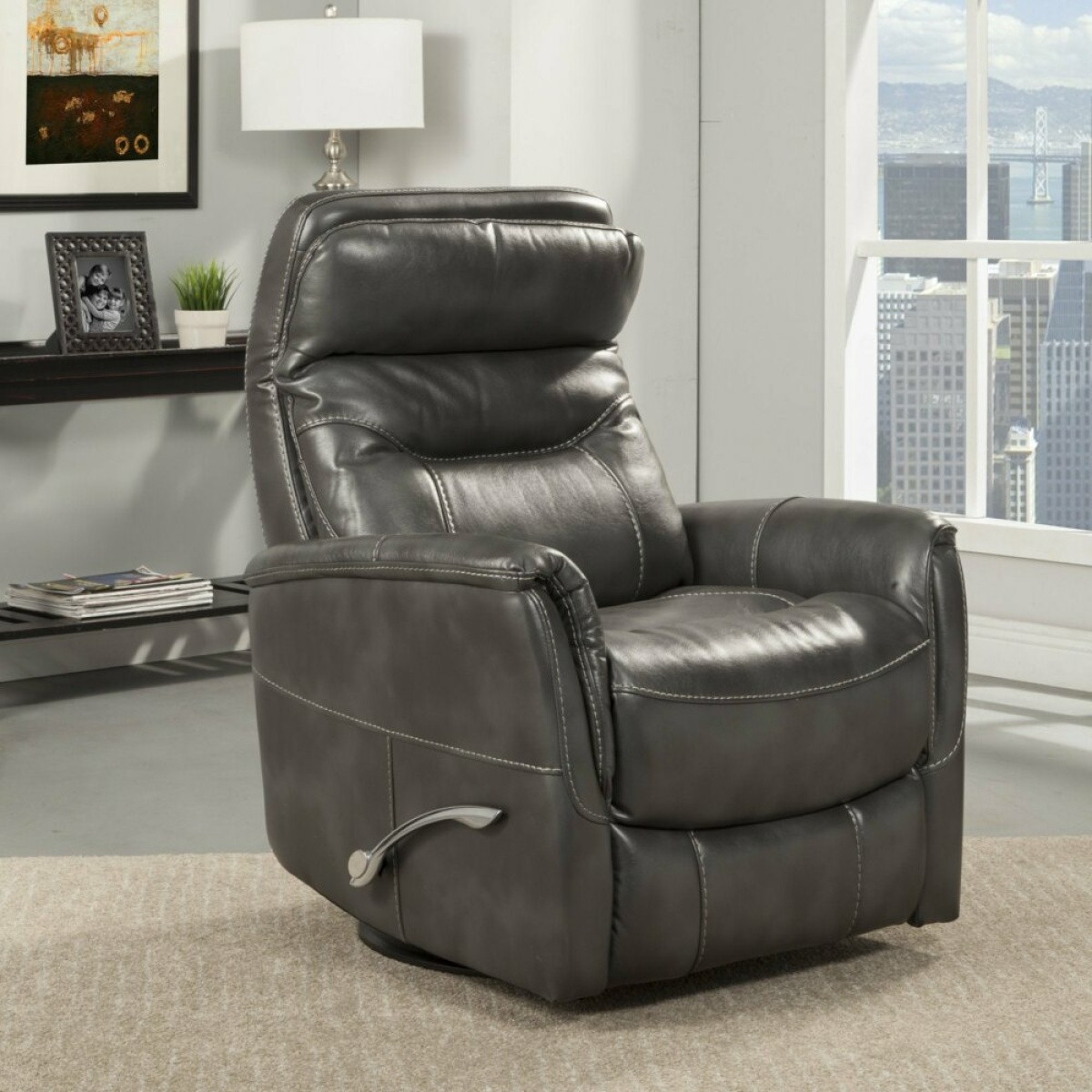 Gemini Flint Manual Swivel Recliner Recliners Parker House 7