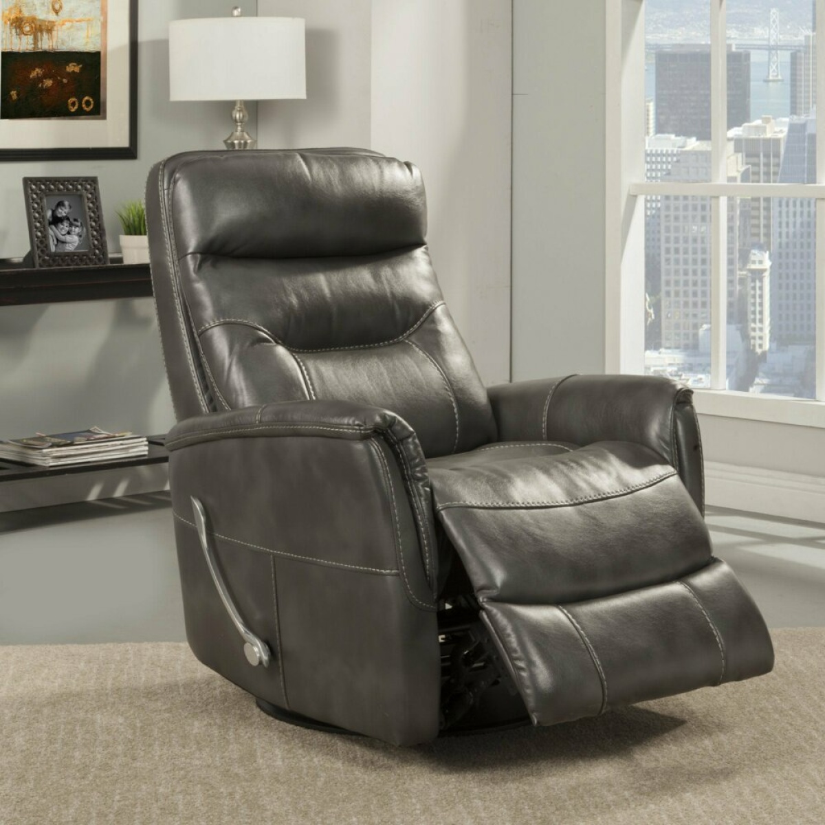 Gemini Flint Manual Swivel Recliner Recliners Parker House 10