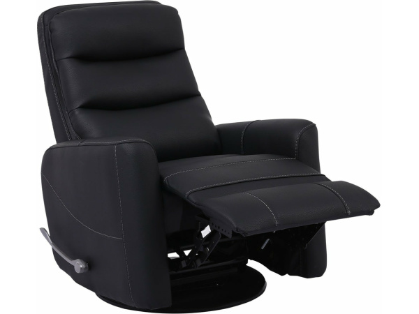 Hercules Black Manual Swivel Recliner Recliners Parker House 3