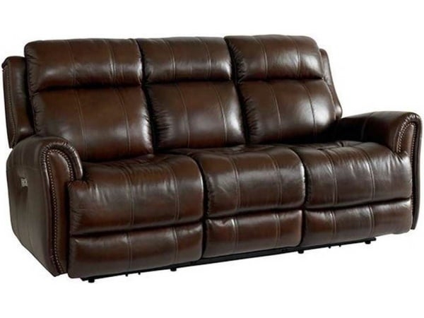 Marquee Club Level Double Reclining Sofa with Power Headrests Sofas Bassett Furniture