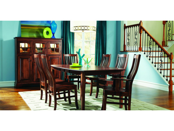 New England Cabinet Dining Storage Amish 3
