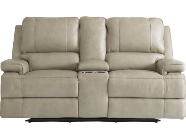 Parsons Club Level Double Reclining Console Loveseat Loveseats Bassett Furniture