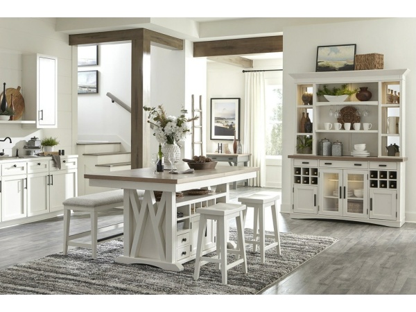 Americana Modern Dining Island Counter Height Table Dining Tables Parker House 3