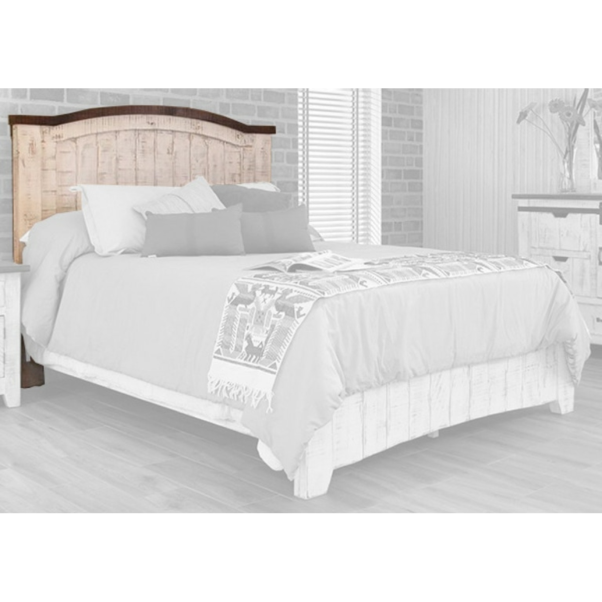 360 Pueblo White Bed Beds International Furniture Direct 3