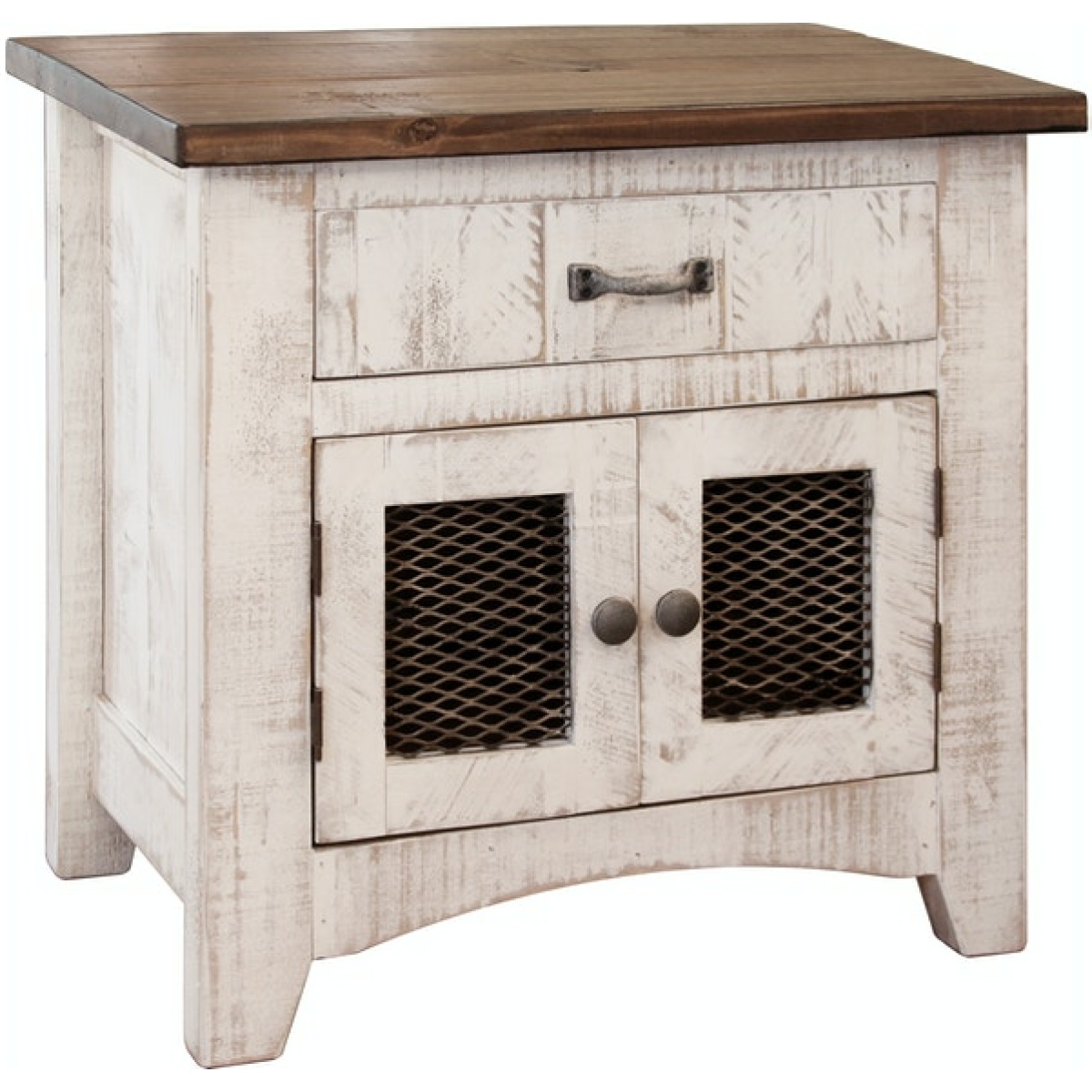 360 Pueblo White Nightstand Nightstands International Furniture Direct 4
