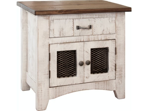360 Pueblo White Nightstand Nightstands International Furniture Direct
