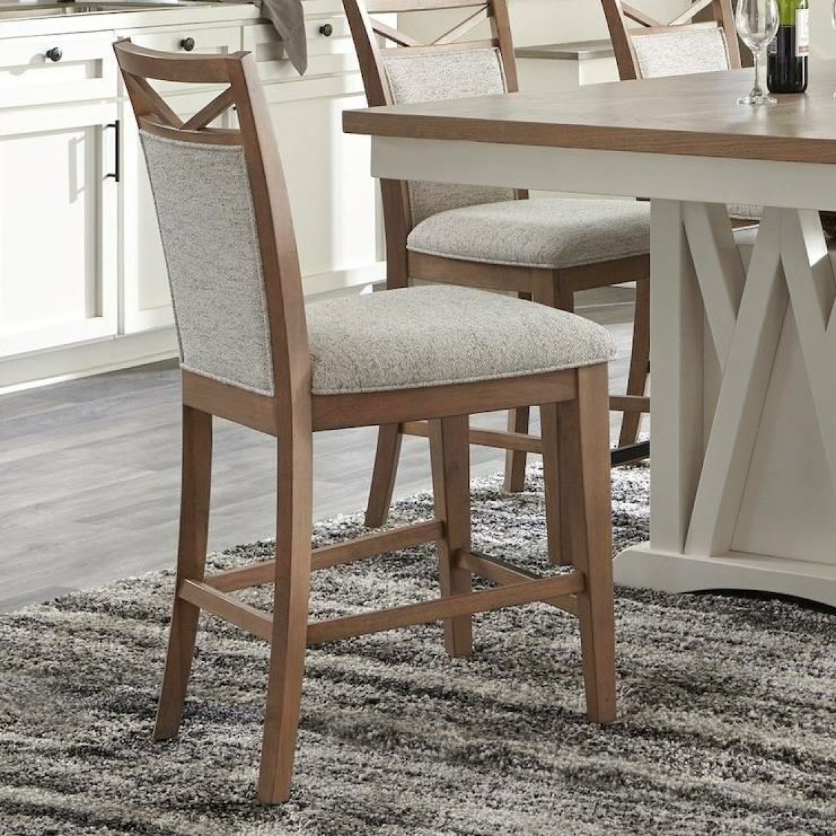 Americana Modern Upholstered Dining Counter Chair Chairs & Benches Parker House 6