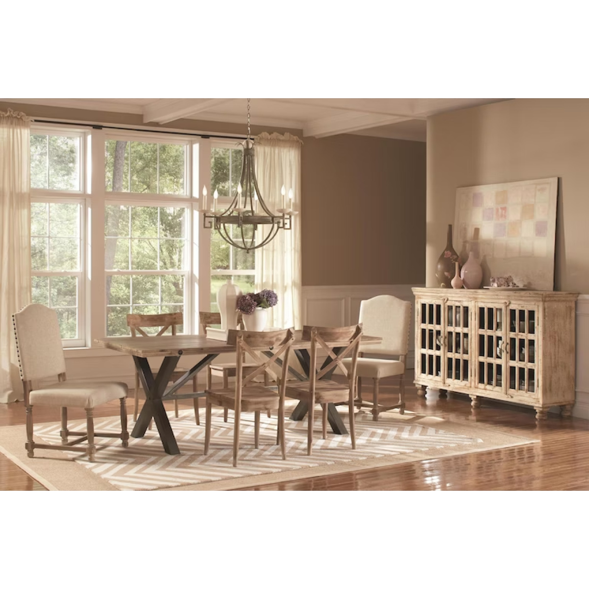 Callista Rectangular Dining Table Dining Tables Elements International 4